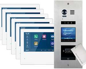 6-Flat Door Entry Vosper Keyfob Reader Mobile App