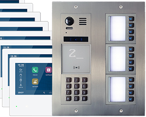 12-Flat Vulcan Direct Call Door Entry System Mobile App