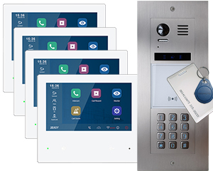 4-Flat Door Entry Vulcan Keypad and Card Reader Mobile App