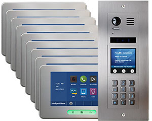 9-Flat Door Entry Vulcan Touchscreen and Keypad Alecto Monitors