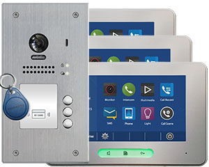 3-Flat Door Entry System Alecto Card Reader