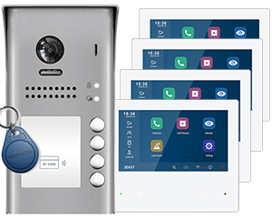 4-Flat Door Entry Keyfob Reader Mobile App