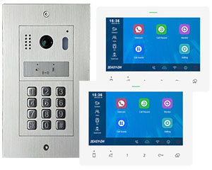 2-Flat Video Door Entry System Full Colour Night Vision Mobile App