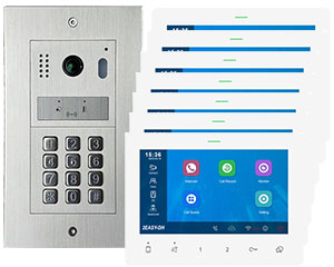 7-Flat Video Door Entry System Full Colour Night Vision Mobile App
