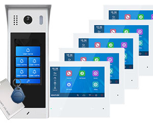 5-Flat Direct Call Door Entry System StarLight Full Colour Night Vision Mobile App