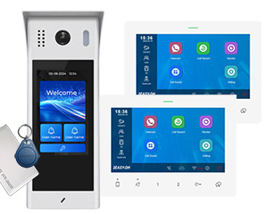 2-Flat Direct Call Video Door Entry System StarLight Full Colour Night Vision Mobile App