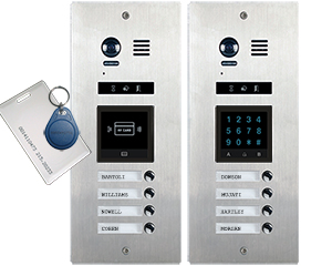 4-Flat Vosper Direct Call Fob Reader Video Door Entry System Bespoke