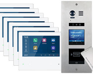 7-Flat Door Entry System Vosper Keyfob Reader Mobile App