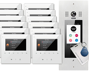 14-Apartment System Victor Door Station Avro Monitors
