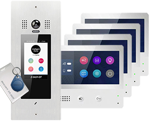 4-Flat System Victor Door Entry System with DT471 Monitors
