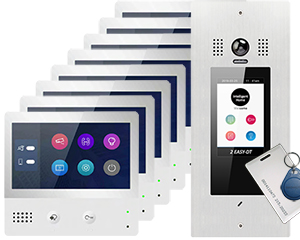 10-Flat Victor Door Entry System with DT471 Monitors
