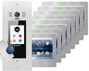 10-Flat System Victor Door Entry System with DT473 Monitors