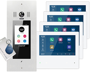 4-Flat Door Entry System Victor Mobile App