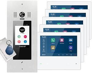 5-Flat Video Door Entry System Victor Mobile App