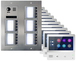 20-Flat Vulcan Direct Call Door Entry with DT471 Monitors