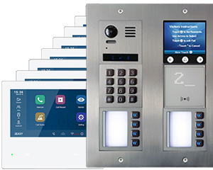 8-Flat Vulcan Touchscreen, Keypad and Proximity Reader Mobile App