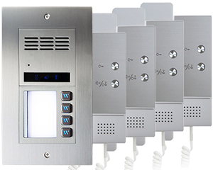 4-Flat Direct Call Vulcan Audio Door Entry System