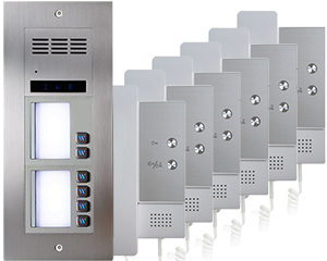 6-Flat Direct Call Vulcan Audio Door Entry System