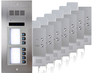 7-Flat Direct Call Vulcan Audio Door Entry System