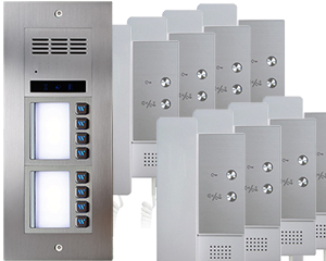 8-Flat Direct Call Vulcan Audio Door Entry System