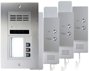 3-Flat Direct Call Vulcan Audio Door Entry System