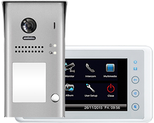 1-Monitor Cronus Image Recording Door Entry Kit Steel Doorbell