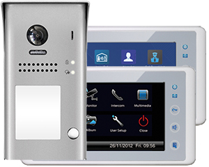 2-Monitor Cronus Door Entry System Steel Doorbell