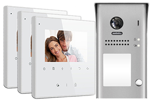 3-Monitor Avro Door Entry Kit Surface Doorbell