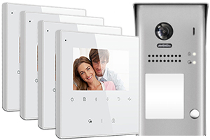 4-Monitor Avro Door Entry Kit Surface Doorbell