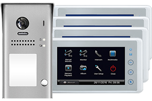 4-Monitor Cronus Door Entry System Steel Doorbell