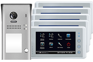 5-Monitor Cronus Door Entry System Steel Doorbell