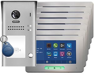 7-Monitor Alecto Door Entry Kit Keyfob Reader
