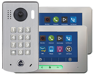 2-Monitor Alecto Door Entry Kit Keypad Doorbell