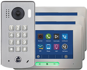 3-Monitor Alecto Door Entry Kit Keypad Doorbell