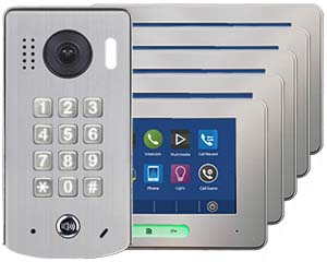 5-Monitor Alecto Door Entry Kit Keypad Doorbell