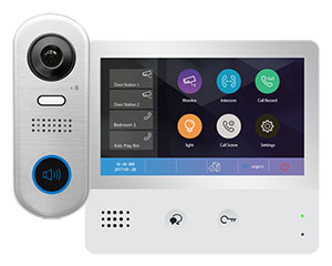1-Monitor DX471 Door Entry Kit Mobile App Slim Doorbell