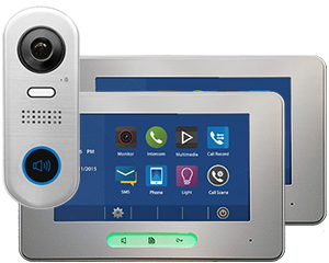2-Monitor Alecto Door Entry Kit Slim Doorbell