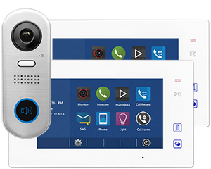 2-Monitor Aura Door Entry System Slim Doorbell