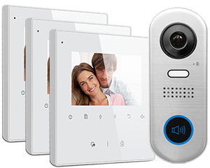 3-Monitor Avro Door Entry System Slim Doorbell