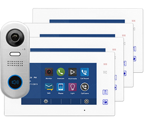 4-Monitor Aura Door Entry System Slim Doorbell