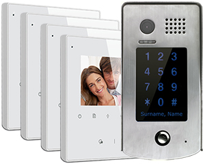4-Monitor Avro Door Entry System Keypad Doorbell