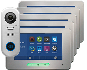 5-Monitor Alecto Door Entry Kit Slim Doorbell