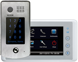 1-Monitor Cronus Image Recording Door Entry Kit Keypad Doorbell
