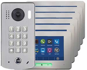 6-Monitor Alecto Door Entry Kit Keypad Doorbell