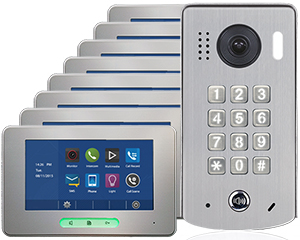 8-Monitor Alecto Door Entry Kit Keypad Doorbell
