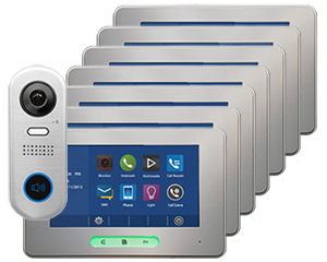 7-Monitor Alecto Door Entry Kit Slim Doorbell