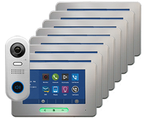 8-Monitor Alecto Door Entry Kit Slim Doorbell