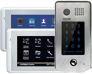 2-Monitor Cronus Door Entry System Keypad Doorbell