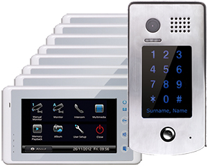 8-Monitor Cronus Door Entry System Keypad Doorbell