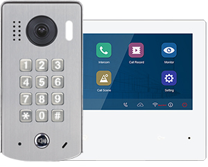 1-Monitor DX482 WiFi Door Entry Kit Mobile App Keypad Doorbell